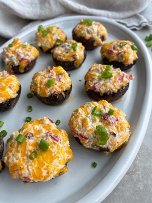 Pimento Cheese Stuffed Mushrooms