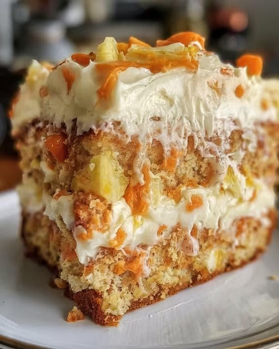Pineapple Carrot Hawaiian Cake