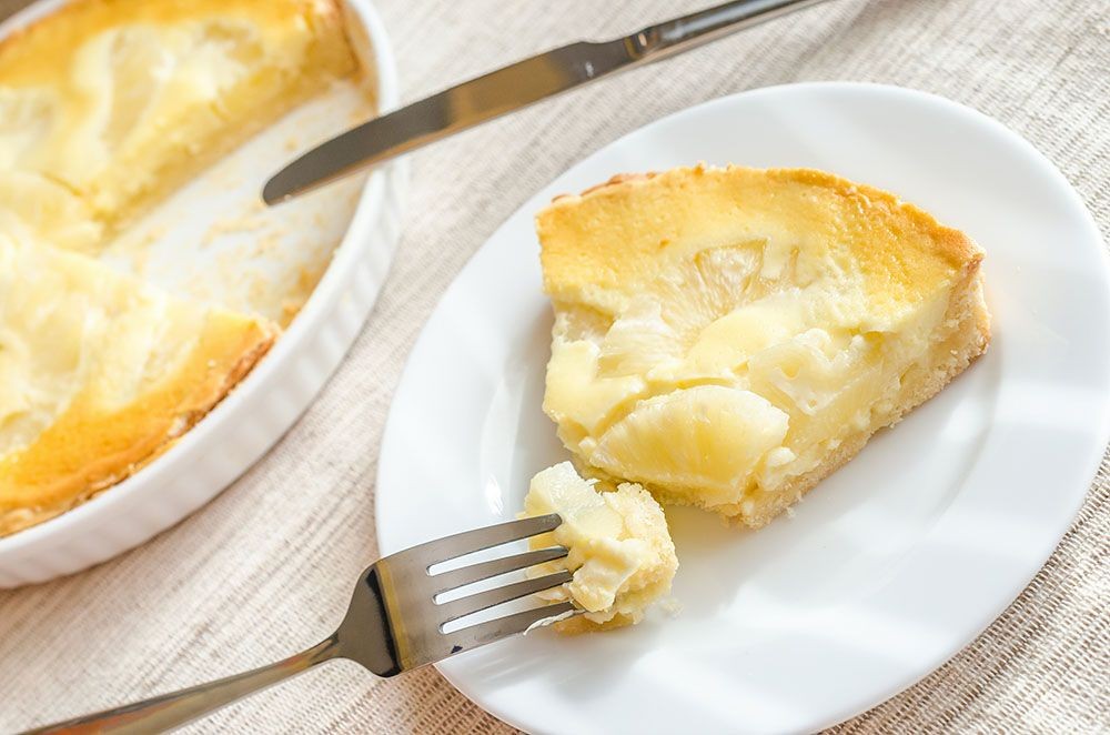 Pineapple Cheesecake Tart