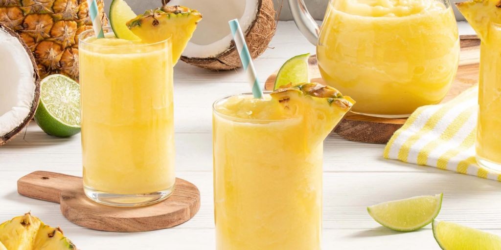 Pineapple Coconut Frozen Fruit Slush
