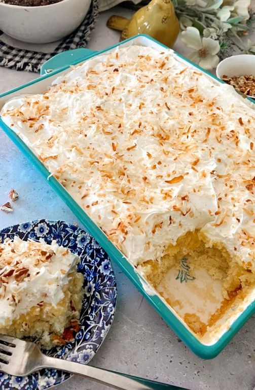 Pineapple Coconut Hawaiian Cake