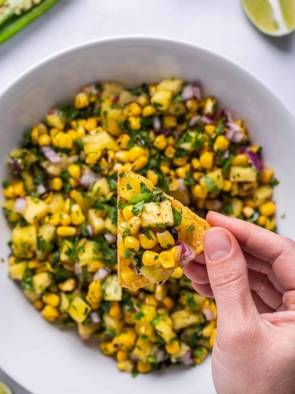 Pineapple Corn Salsa with Cilantro