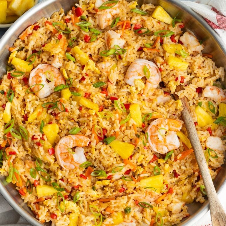Pineapple Fried Rice with Shrimp