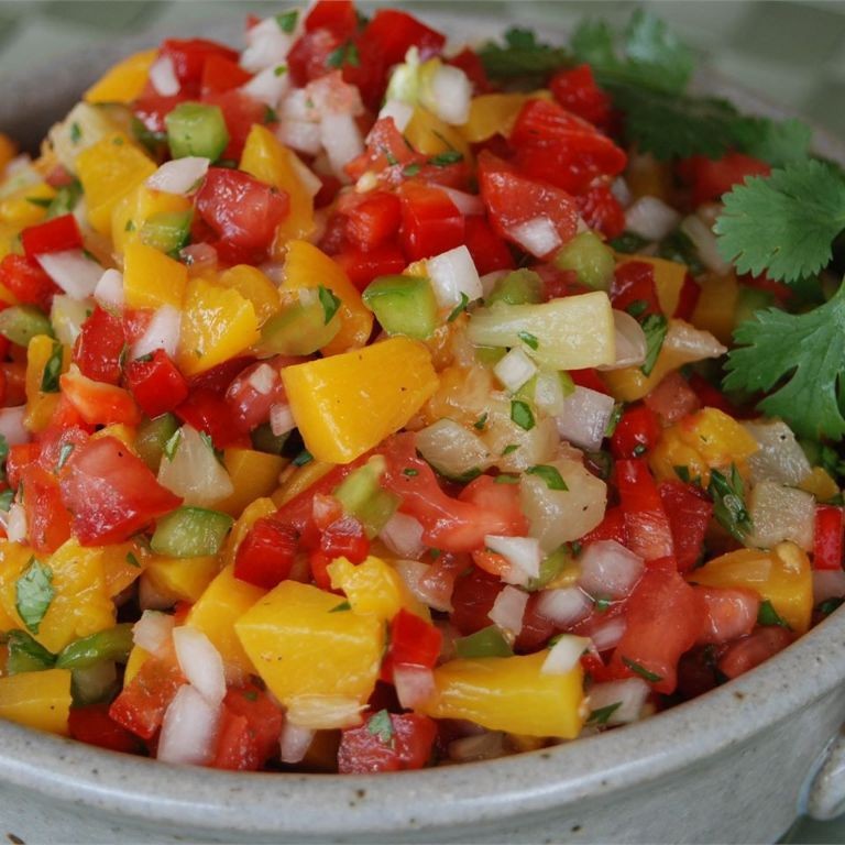 Pineapple Peach Salsa