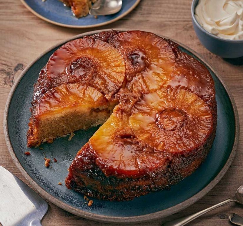 Pineapple Rum Upside-Down Cake