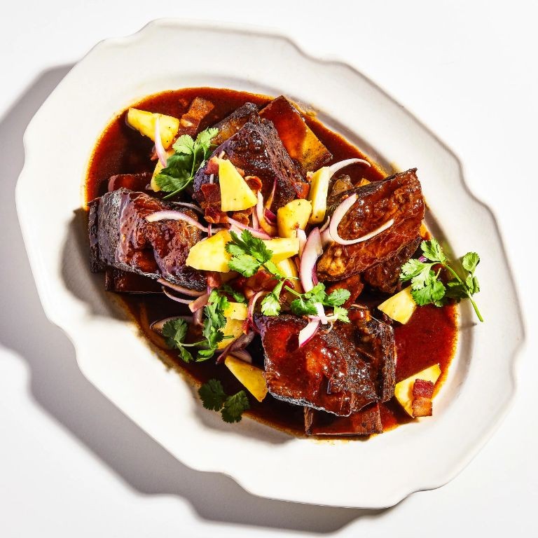 Pineapple Teriyaki Braised Short Ribs