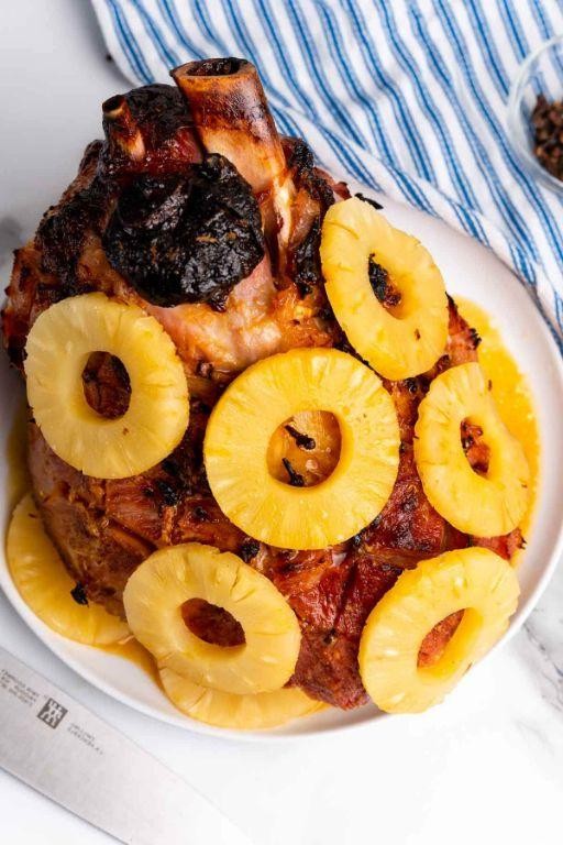 Pineapple and Coconut Brine for Ham