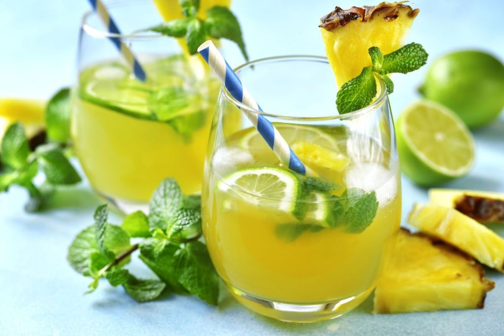 Pineapple and Coconut Weight Loss Water