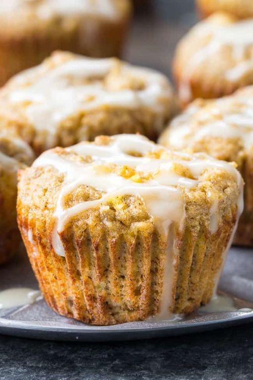 Pineapple and banana muffins
