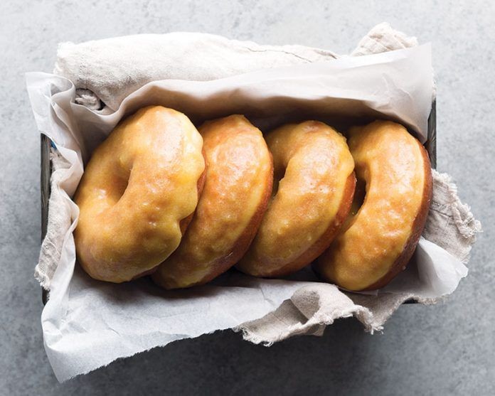 Pineapple honey glazed donuts