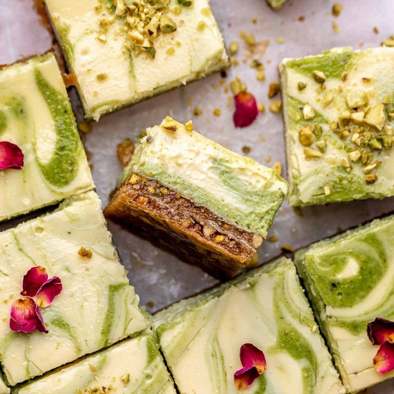 Pistachio Butter Cheesecake Bars