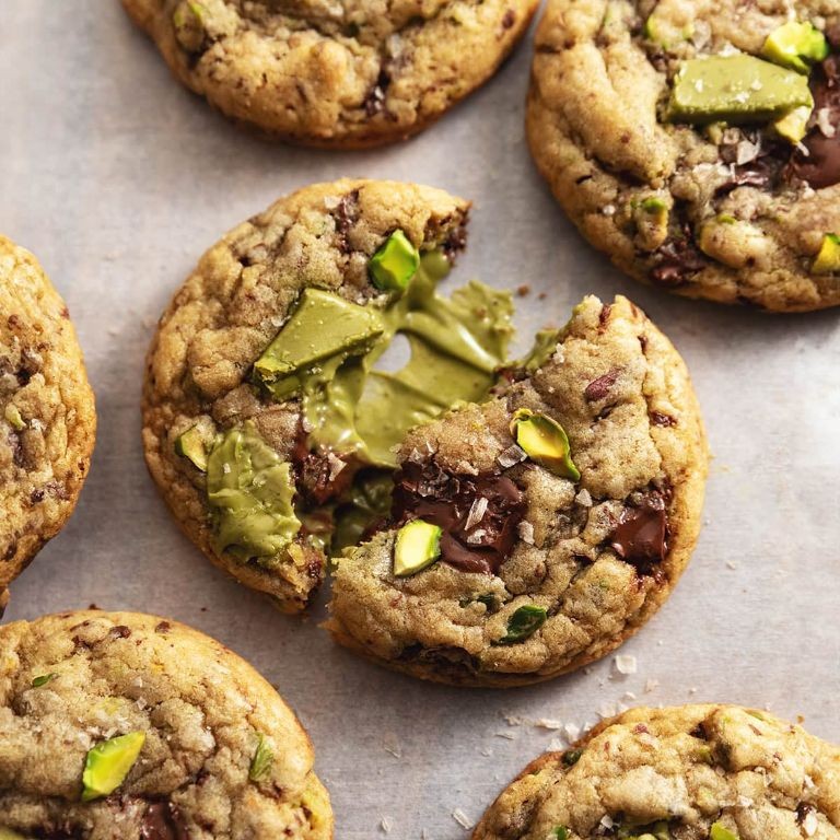 Pistachio Butter Chocolate Chip Cookies