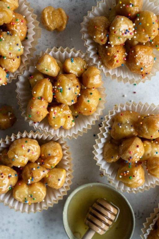 Pistachio Crusted Struffoli