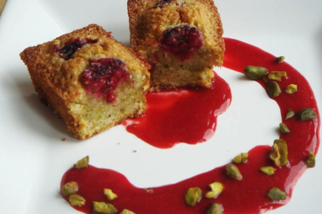 Pistachio and Rosewater Financiers