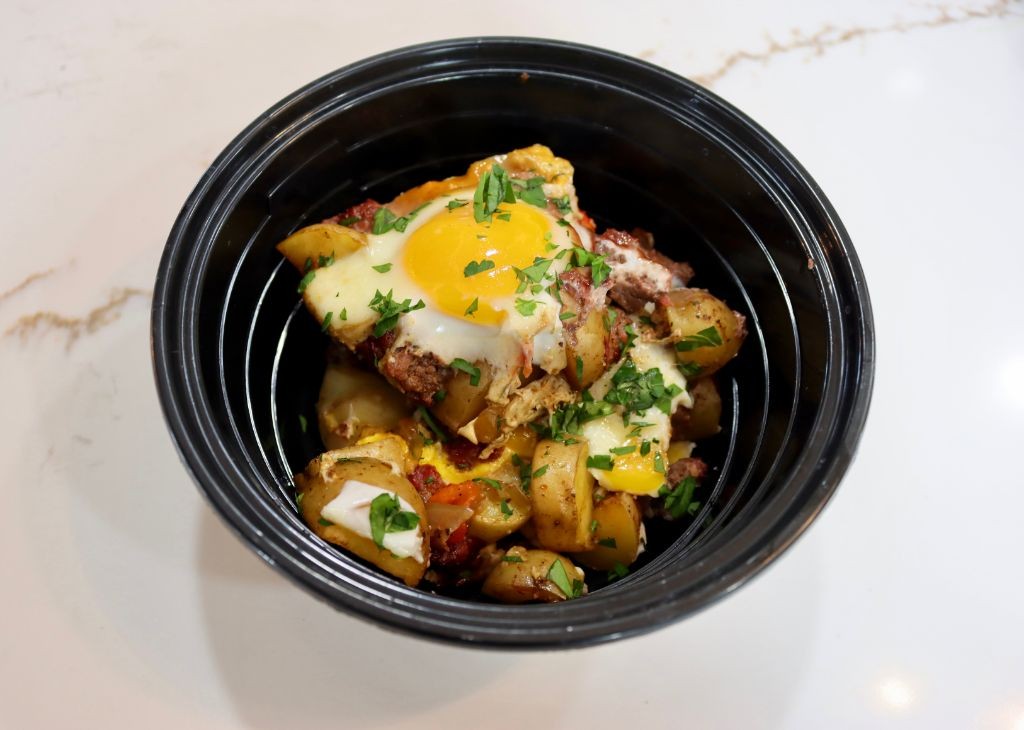 Pit Boss Breakfast Hash with Crispy Potatoes and Eggs