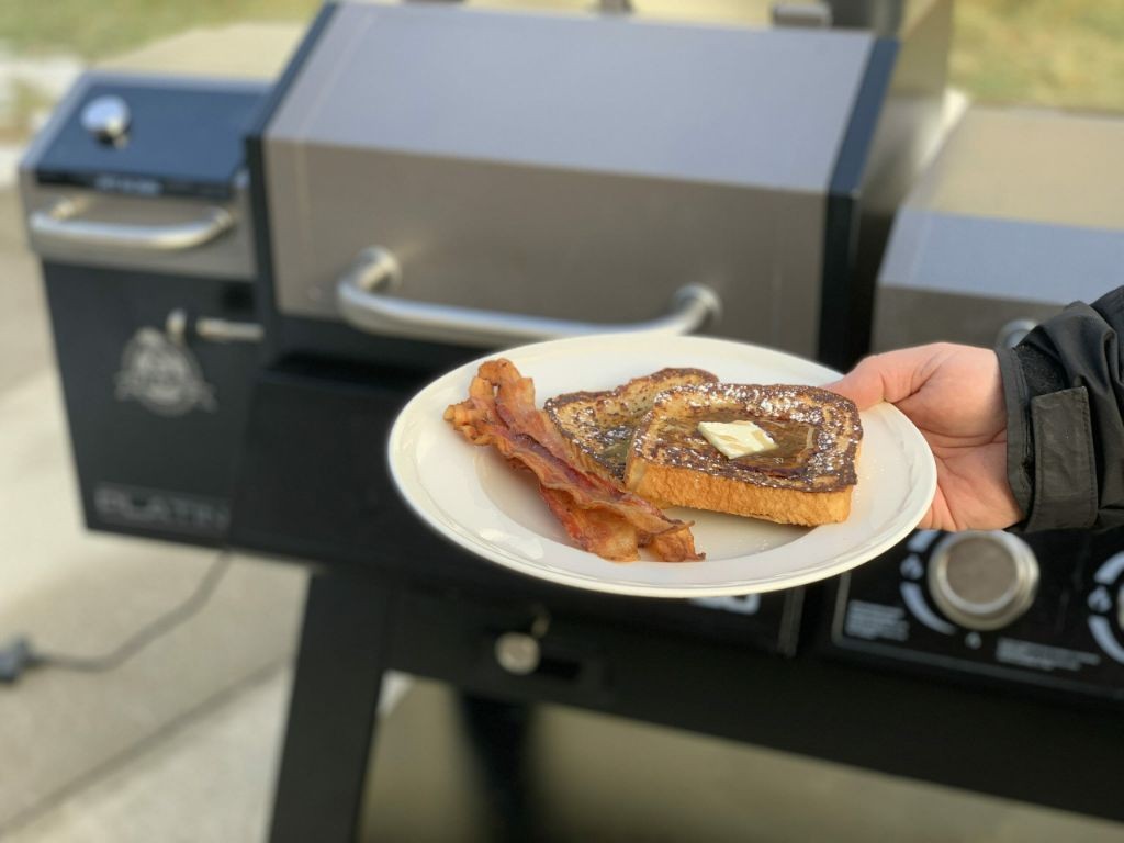 Pit Boss Griddle French Toast with Cinnamon Sugar