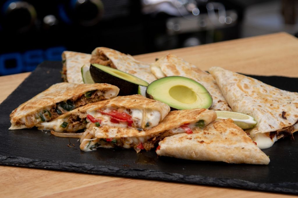 Pit Boss Griddle Quesadillas with Spicy Salsa