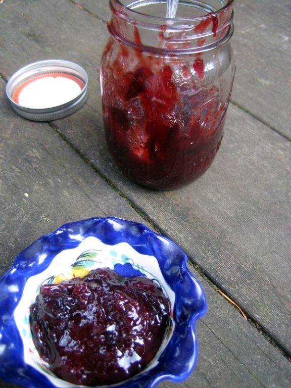 Plum and Bourbon Jam