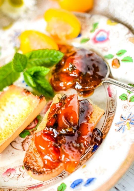 Plum and Mint Jam