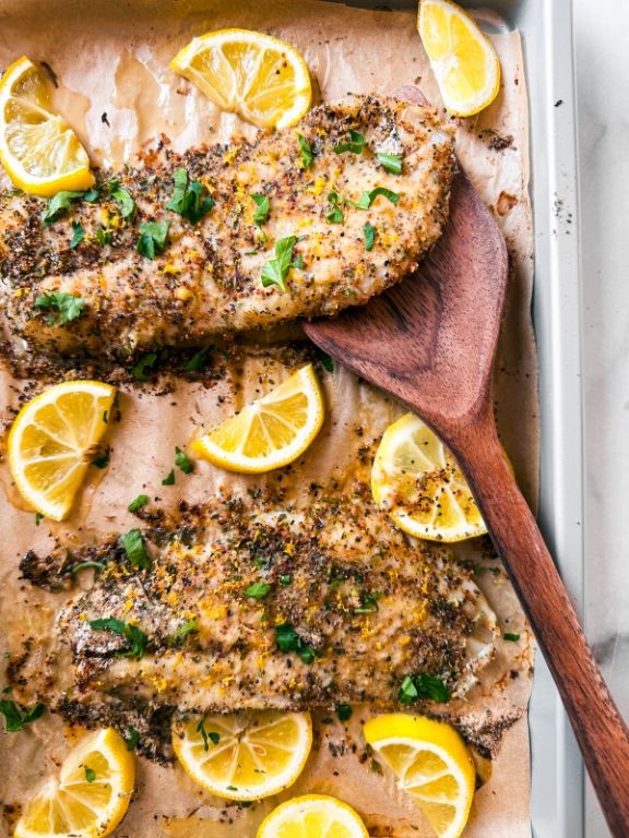 Poached Grouper with Herbs and Lemon Zest