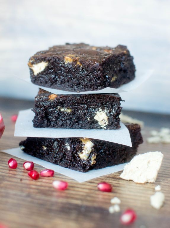 Pomegranate Molasses Halva Swirl