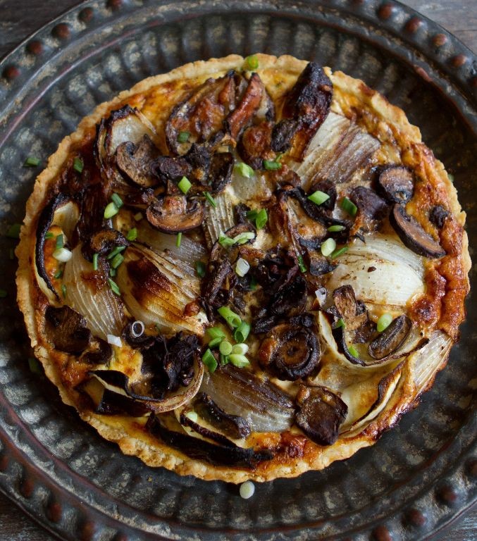 Porcini Mushroom and Caramelized Onion Tart