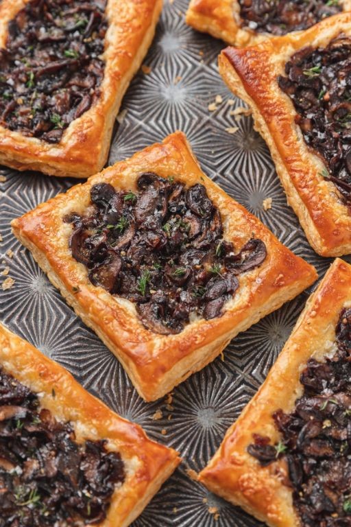 Porcini Mushroom and Gruyère Tartlets