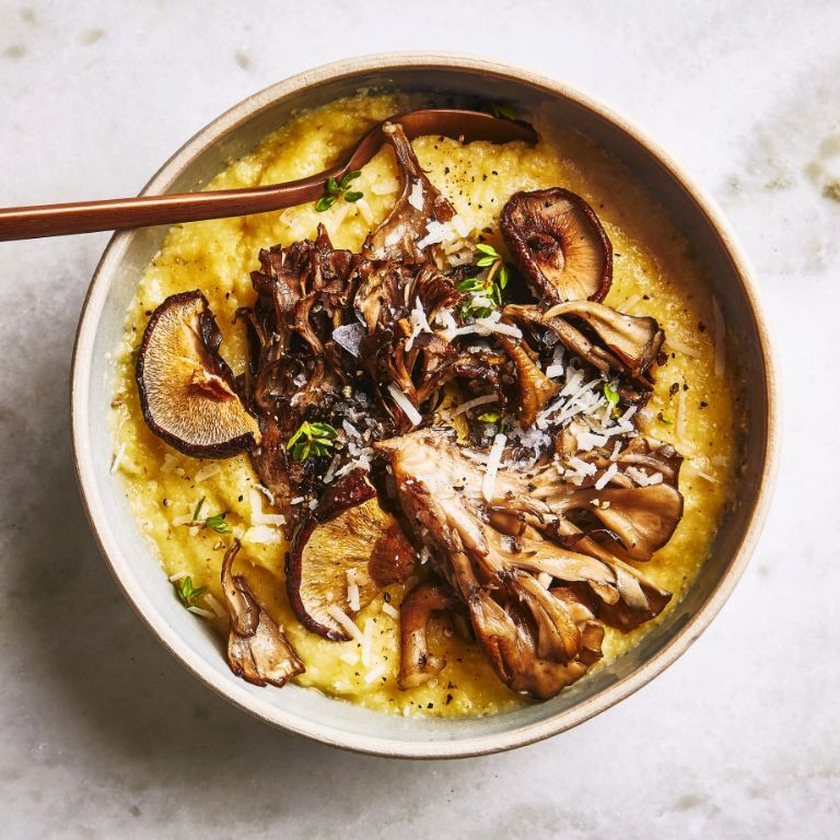 Porcini Mushroom and Parmesan Polenta