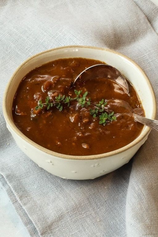 Porcini Mushroom and Red Wine Gravy