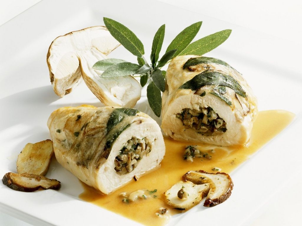 Porcini Mushroom and Sage Stuffed Chicken
