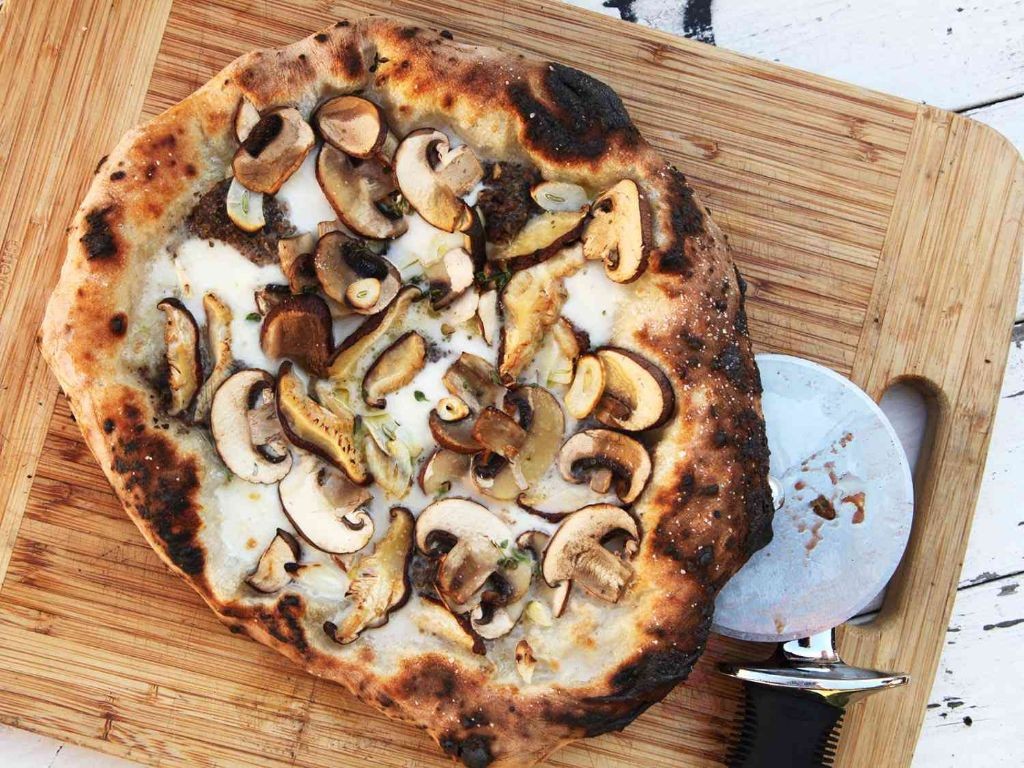Porcini Mushroom and Truffle Oil Pizza