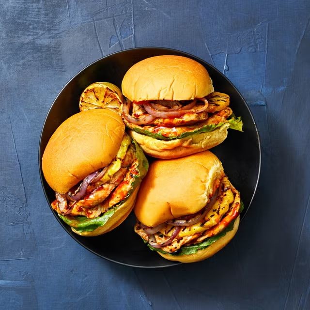 Pork Tenderloin Sandwich with Grilled Pineapple