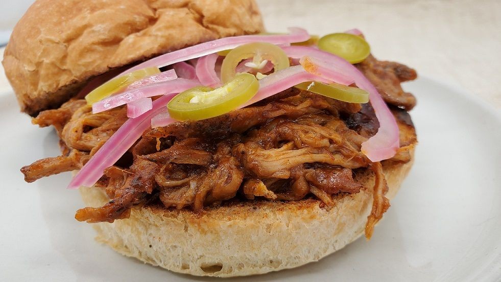 Pork Tenderloin Sandwich with Pickled Jalapeños