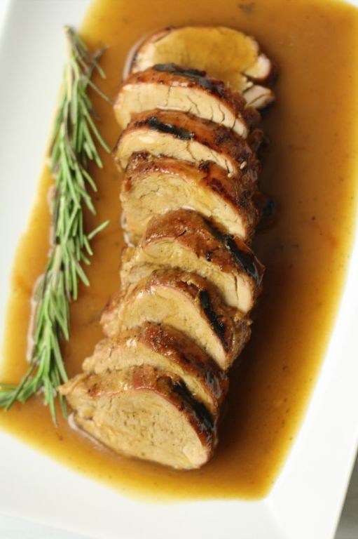 Pork Tenderloin with Apple Cider Demi-Glace