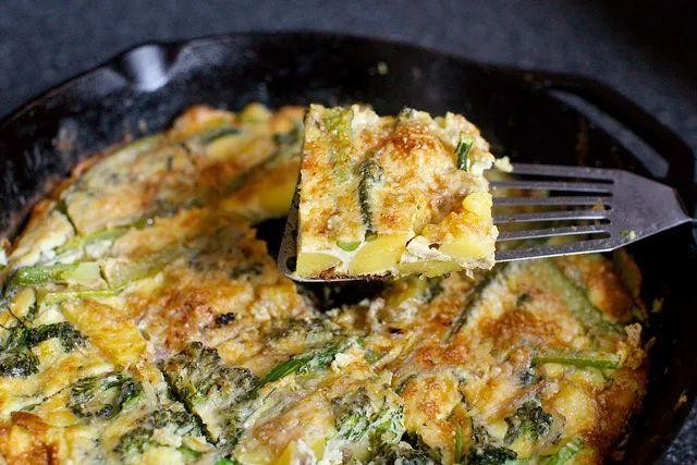Potato and Broccoli Frittata