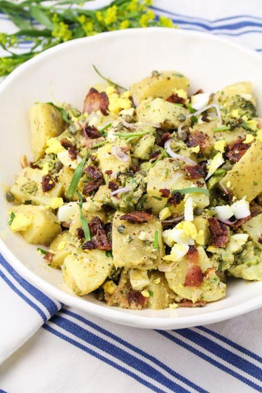 Potato and Broccoli Salad with Bacon