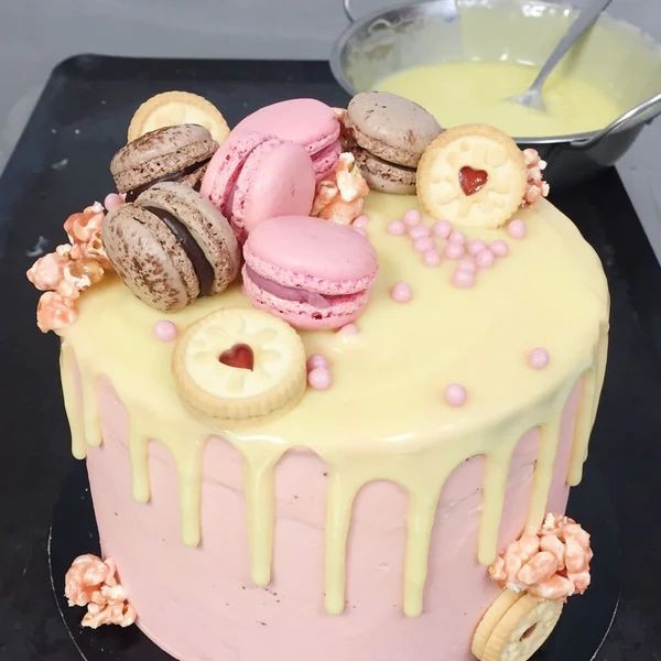 Princess Cake with White Chocolate Ganache