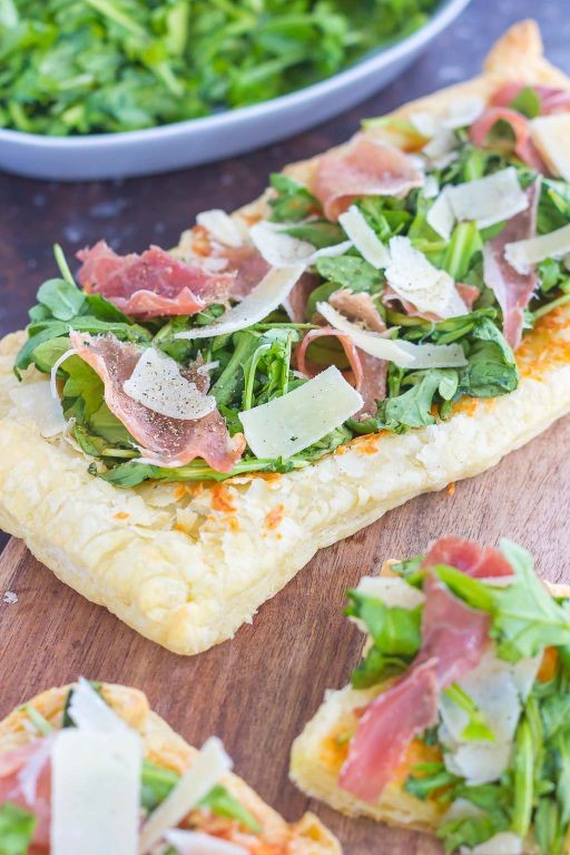 Prosciutto and Arugula Pizza Puffs