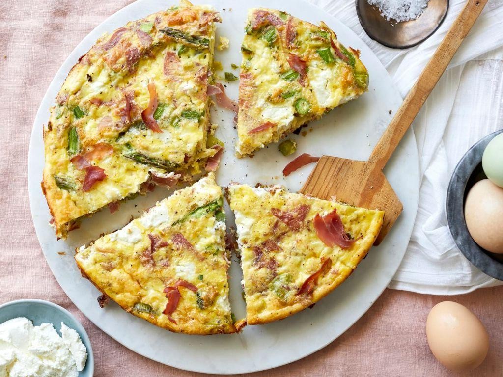 Prosciutto and Asparagus Frittata