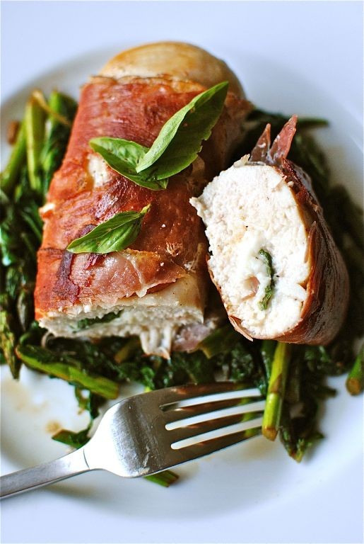 Prosciutto and Basil Stuffed Chicken Breast