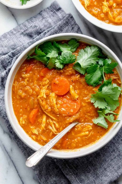 Protein-Packed Lentil Chicken Soup