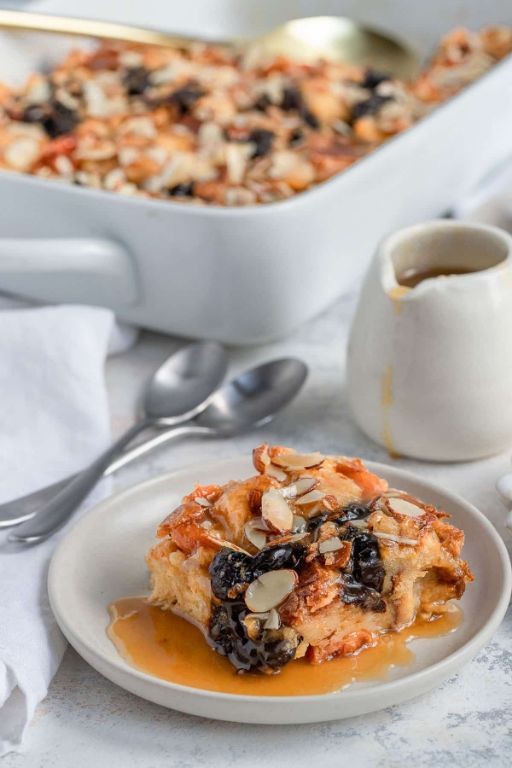 Prune and Brandy Bread Pudding