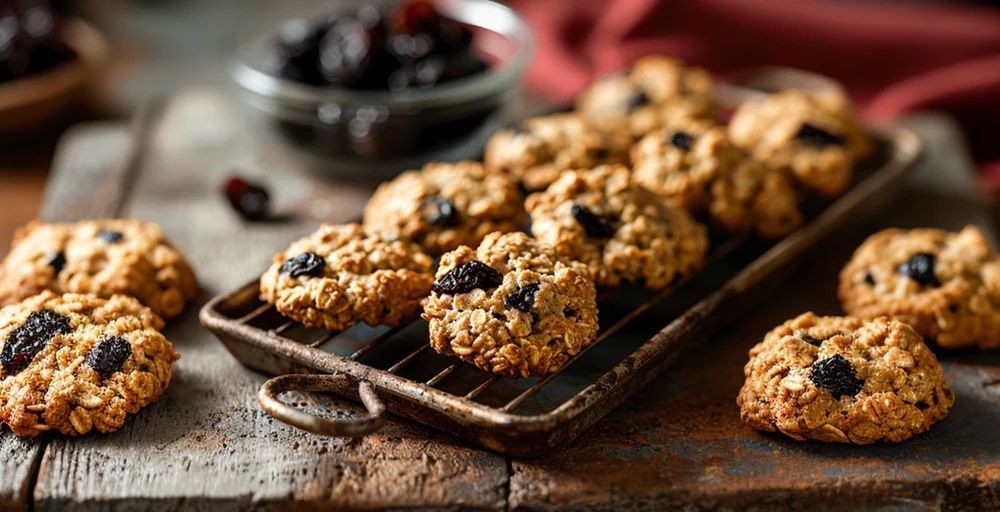 Prune and Chocolate Chip Oatmeal Cookies