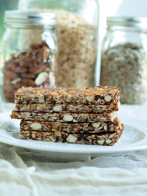 Prune and Hazelnut Granola Bars