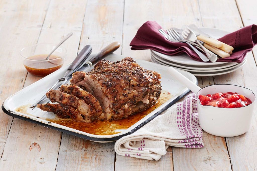 Prune and Rosemary Roasted Lamb