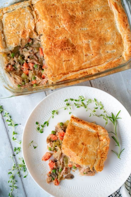 Puff Pastry Turkey Pot Pie