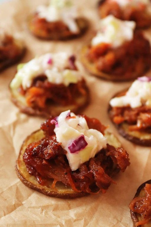 Pulled Pork Bites with Coleslaw