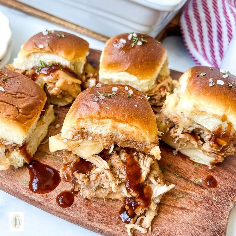 Pulled Rotisserie Chicken BBQ Sliders