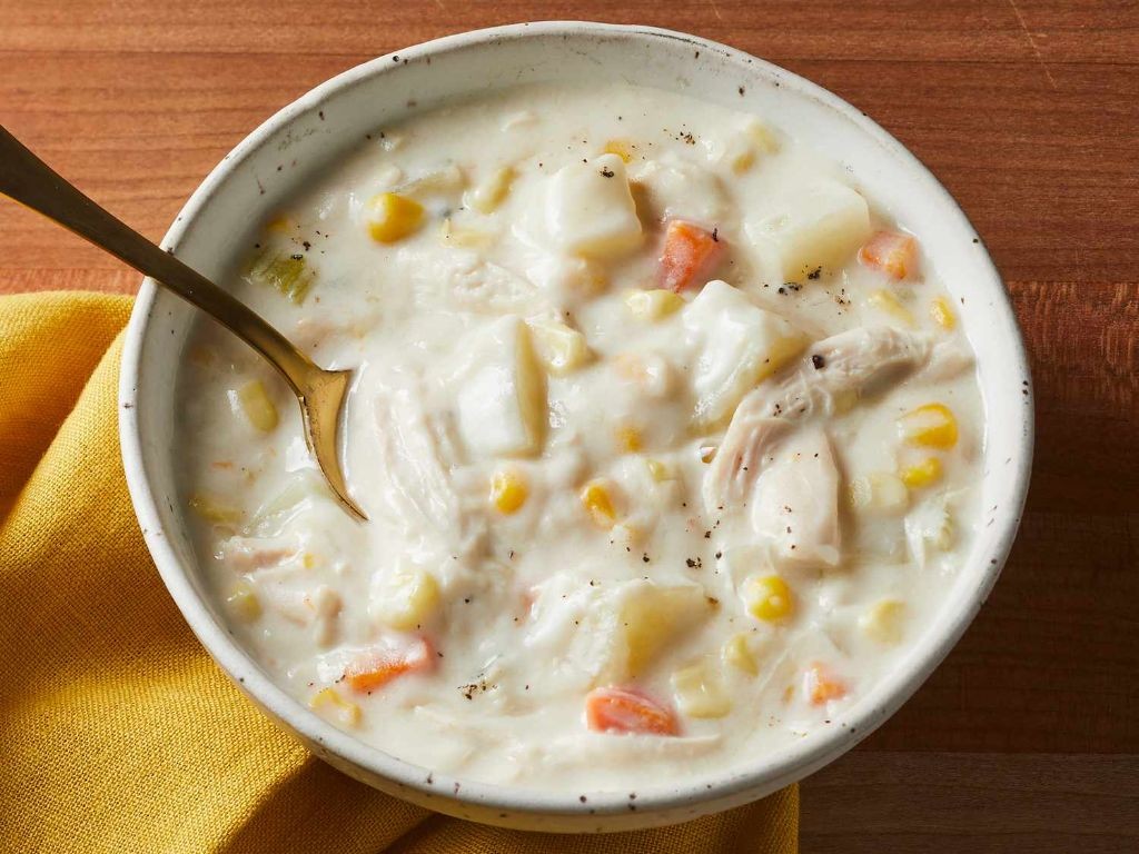 Pulled Rotisserie Chicken and Corn Chowder