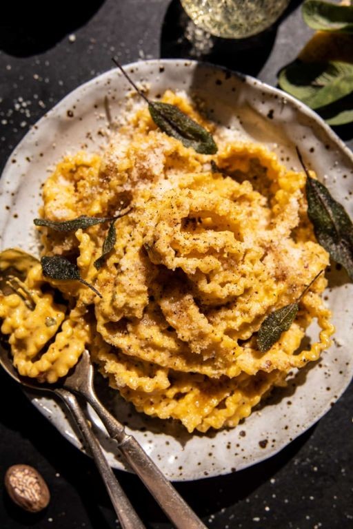 Pumpkin Alfredo Sauce with Sage